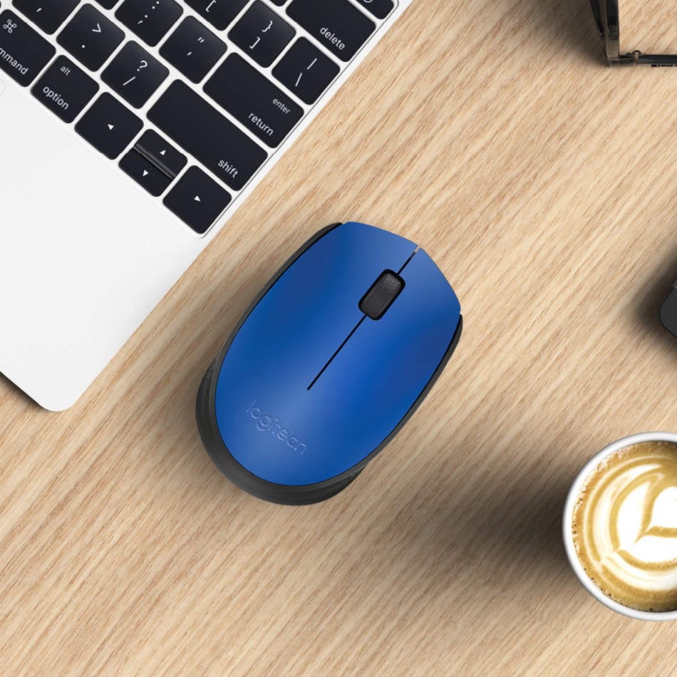 Ratón Logitech M171Blue K Ambidextro RF Inalámbrico Óptico