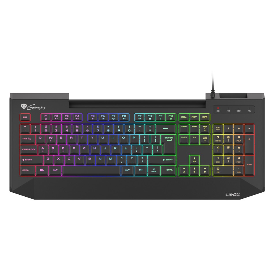 TECLADO GAMING GENESIS RHOD 300 RGB MEMBRANA ILUMINACIÓN