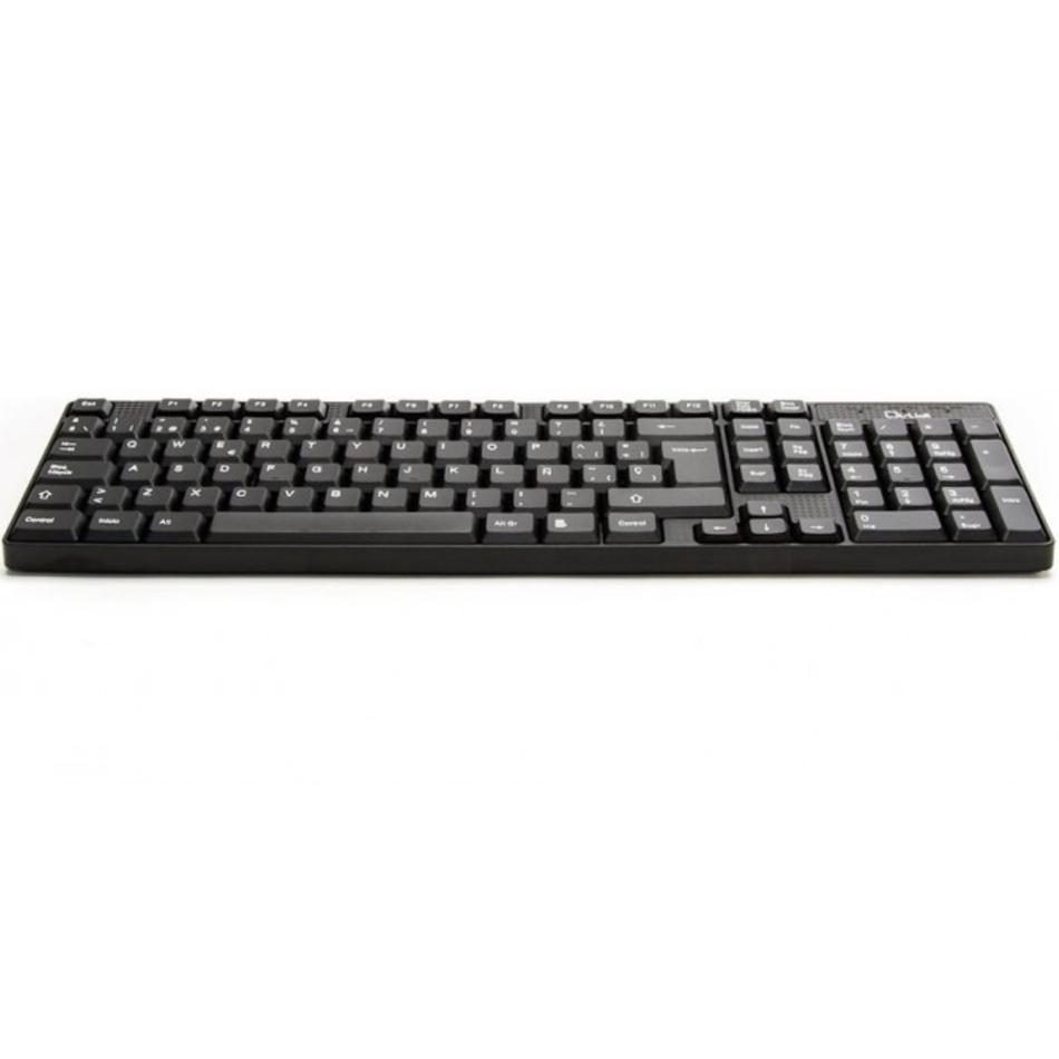 KIT L LINK TECLADO + RATÓN INALÁMBRICO USB ERGONOMICO NEGRO