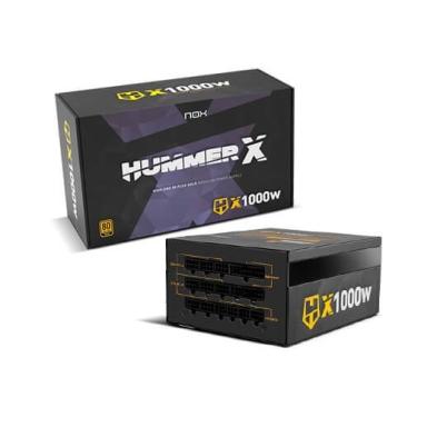 Fuente de Alimentación Nox Hummer X | ATX | 1000 W | 120mm | 80 Plus Gold | Negro