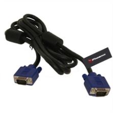 Cable - prolongador - alargador vga phoenix macho hembra 15m negro