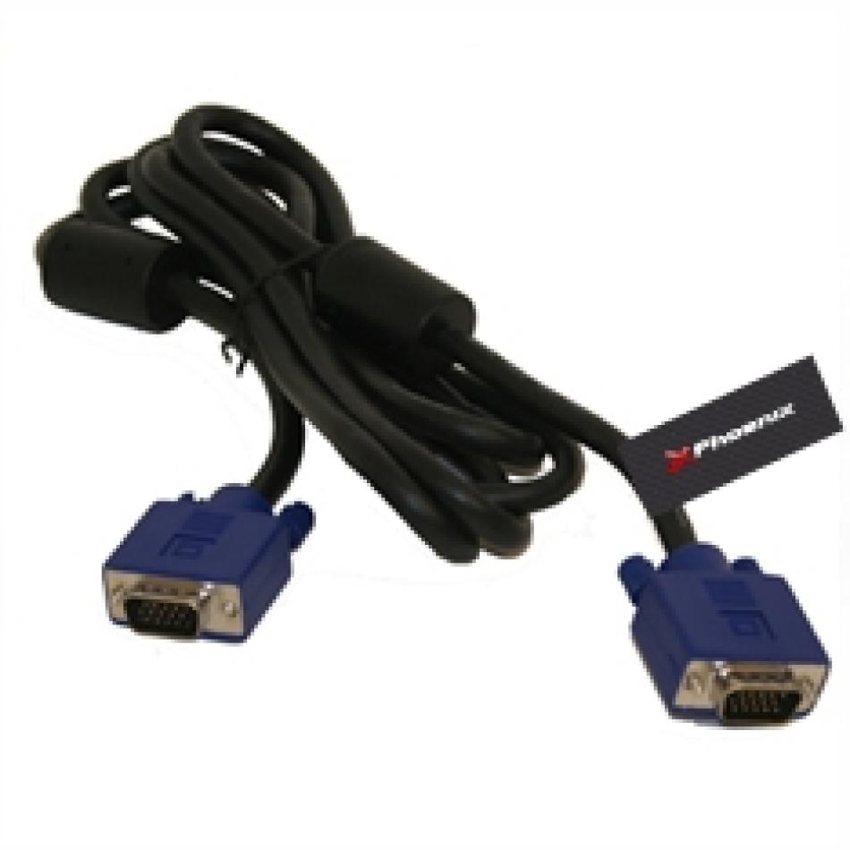 3Go Cable VGA Macho/Macho 15m Negro