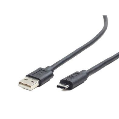 CABLE USB 2.0 | GEMBIRD | USB A - USB C | CARGA RAPIDA | NEGRO | 3M