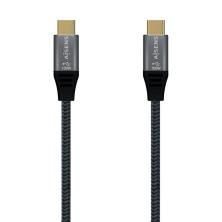 Aisens Cable Alargador USB-C 3.2 Macho/Hembra 1m Gris