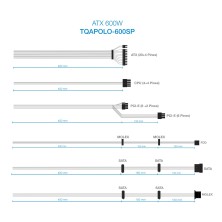 TooQ TQAPOLO-600SP unidad de fuente de alimentación 600 W 20+4 pin ATX ATX Negro