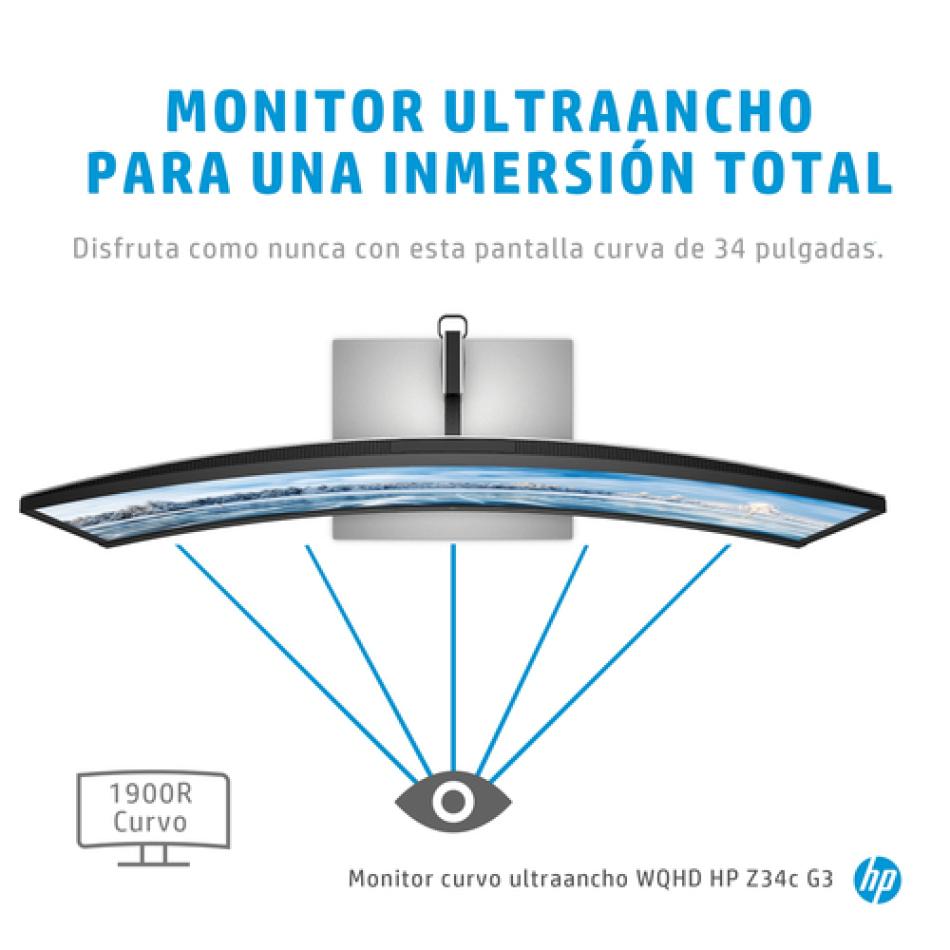 Monitor HP Z34c G3 34 3440 x 1440 UWQHD LED HDMI