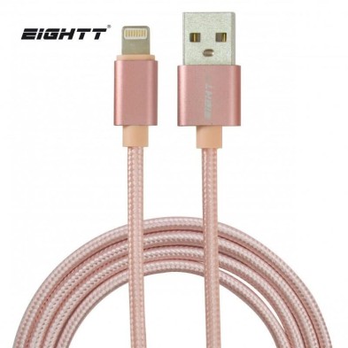 Cable USB C carga rápida y sincronización Nylon trenzado 2 M Rojo 2A