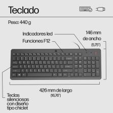 HP Teclado y ratón con cable 150