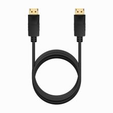 AISENS Cable DISPLAYPORT V1.2 CCS 4K@60Hz, DP/M-DP/M, Negro, 2.0m