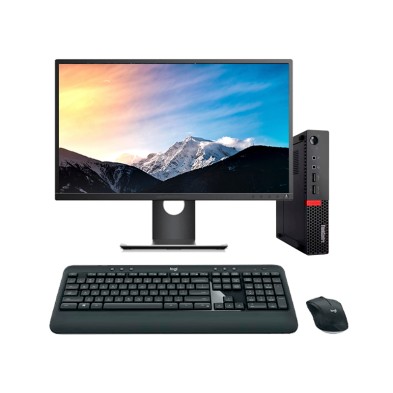 Lenovo ThinkCentre M910Q Mini PC Core I7 7700T LCD | 16 GB | 256 NVMe | WIFI | TEC. Y RATÓN INALAMBRICO | HDMI | DP