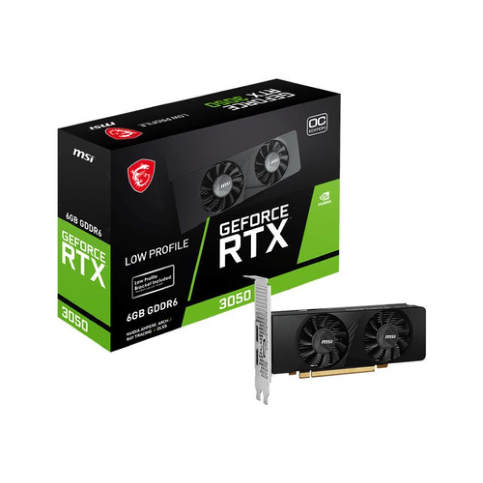 MSI GEFORCE RTX 3050 LP 6G OC tarjeta gráfica NVIDIA 6 GB GDDR6