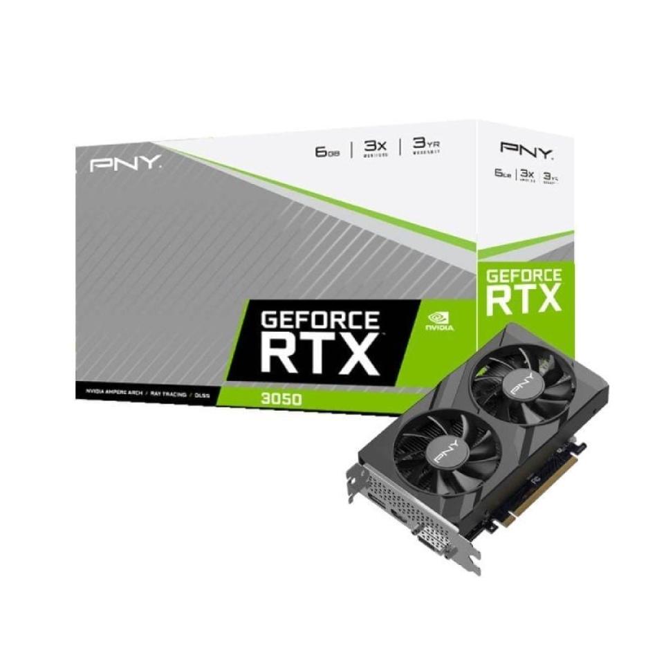 Tarjeta Gráfica PNY GeForce RTX 3050 VERTO Dual Fan/ 6GB GDDR6