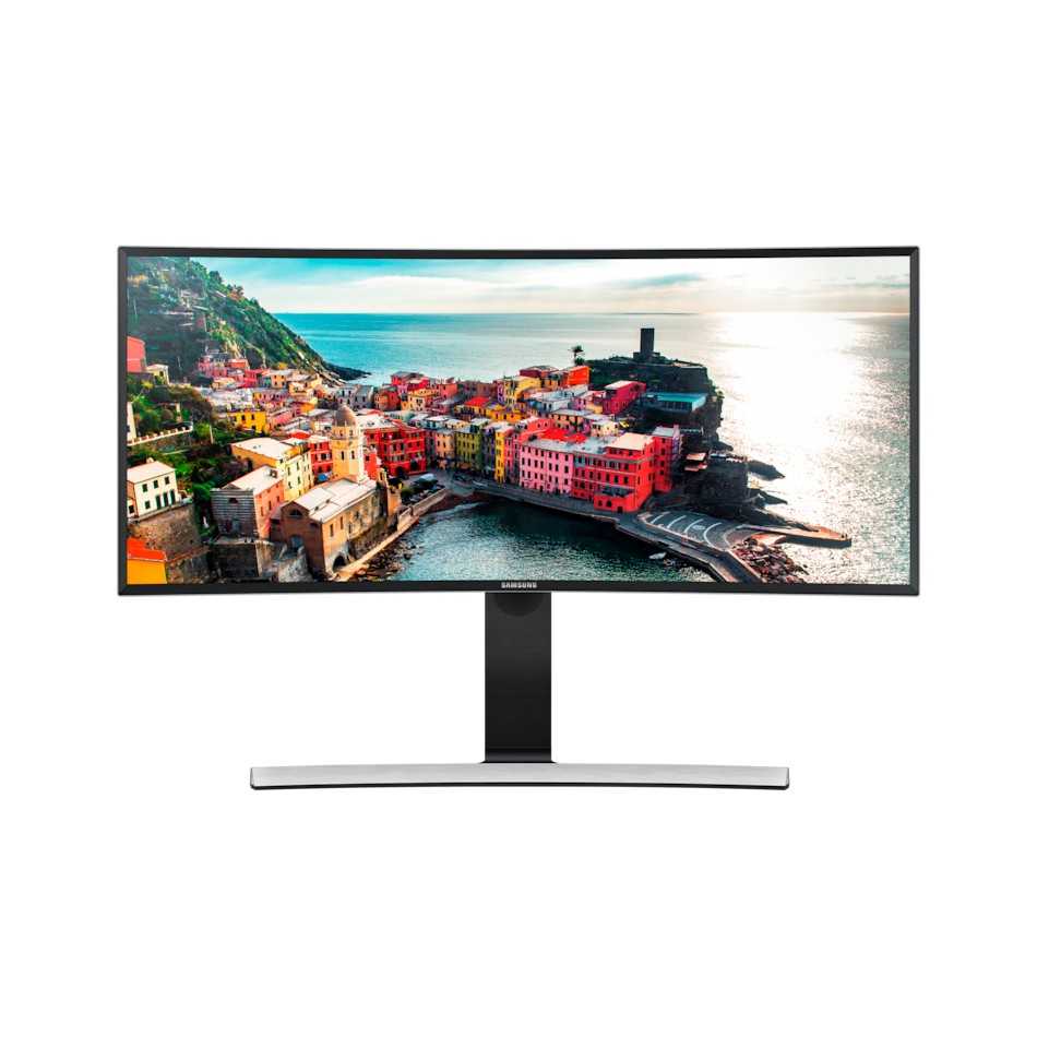 Monitor Samsung S34E790C reacondicionado con 34" y altavoces integrados.