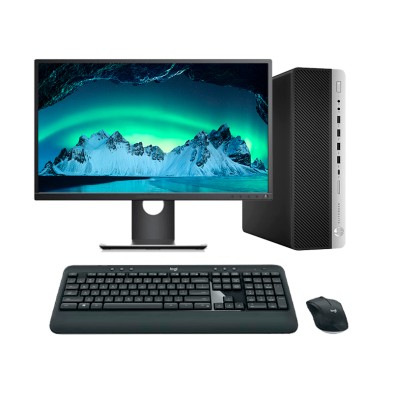 HP EliteDesk 800 G5 SFF Core i5 9600K 3.7 GHz | LCD | 16 GB | 256 NVME | WIFI | TEC. Y RATÓN INALÁMBRICO | WIN 11| DP