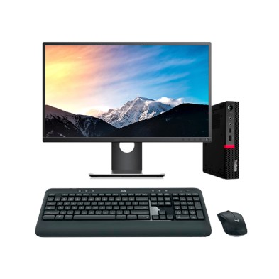 Lenovo ThinkCentre M720Q Mini Pc Core i5 8400 2.8 GHz | LCD | 16 GB | 256 NVMe | WIFI | TEC. Y RATÓN INALAMBRICO | HDMI | DP