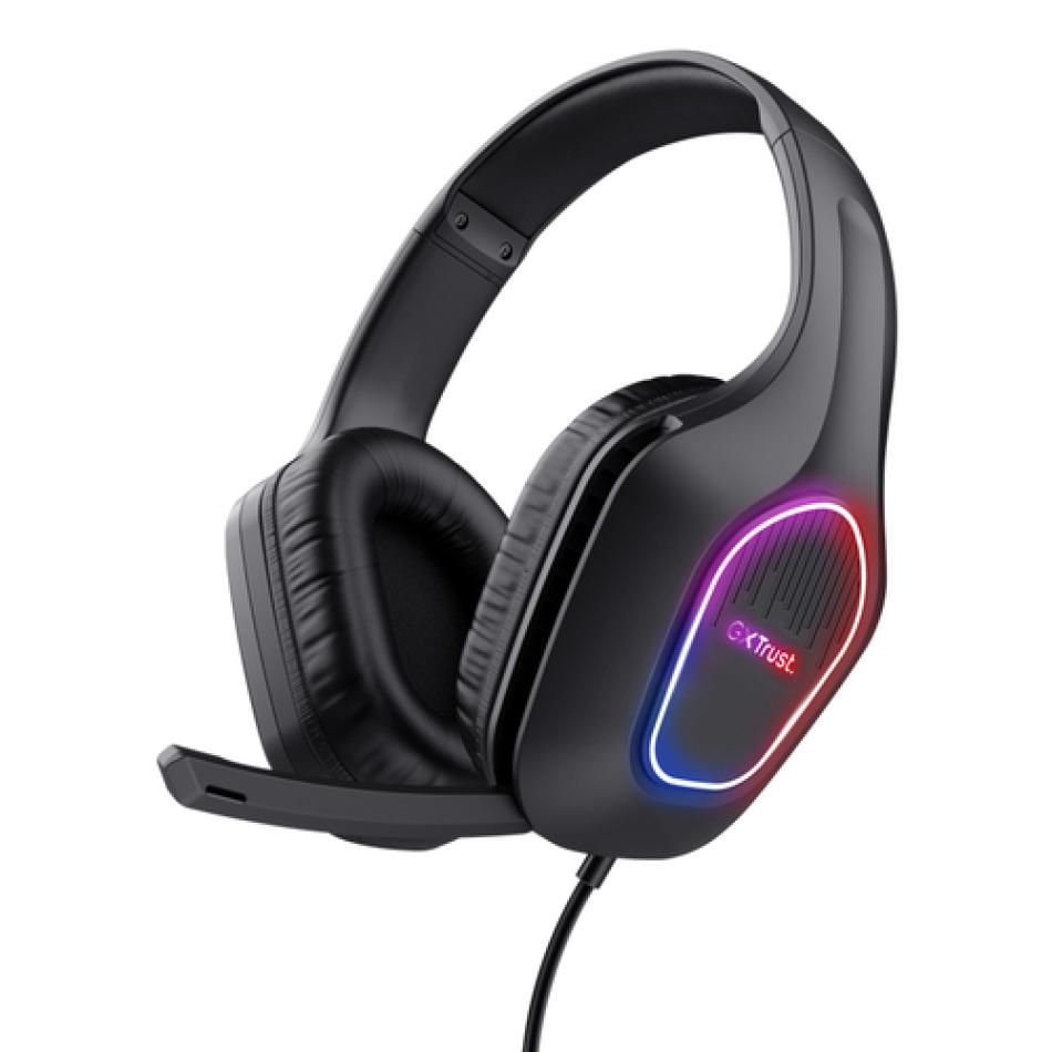 Trust GXT 416 ZIROX Auriculares Alámbrico Diadema Juego USB tipo A Negro