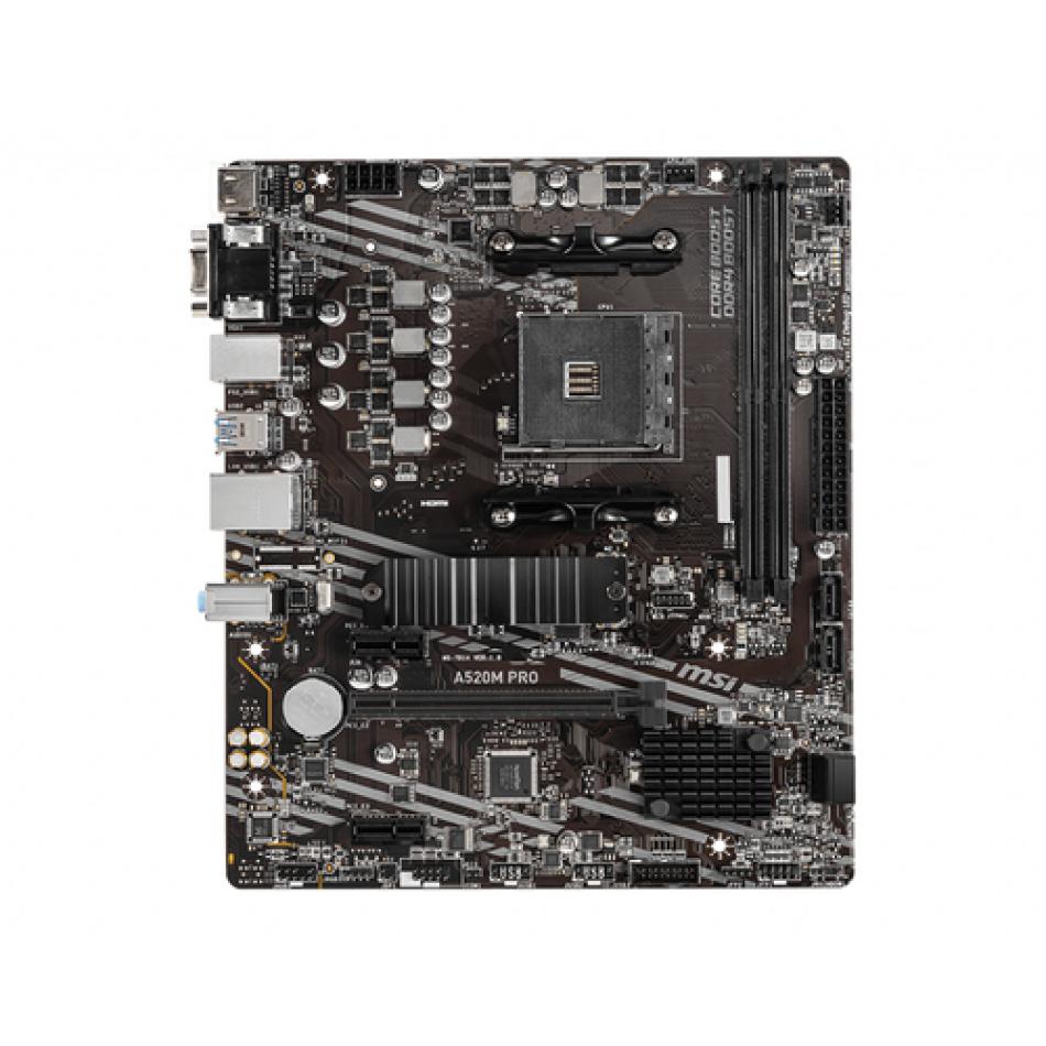 MSI A520M PRO placa base AMD A520 Zócalo AM4 micro ATX