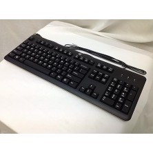 Teclado HP INGLES USB KU-1156 QWERTY Negro