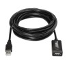 CABLE EXTENSIÓN USB 2.0 | AISENS | AMPLIFICADOR | USB A - USB A | NEGRO | 5.0M