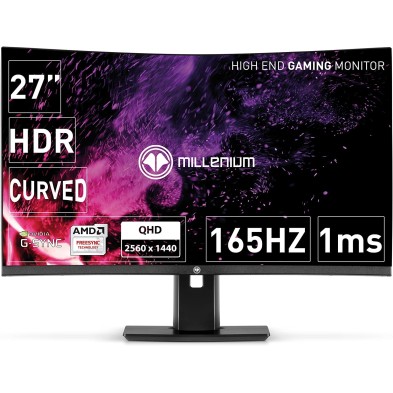 MONITOR GAMING | MILLENIUM 27 PRO | 27" QHD | SETUPS | NEGRO | Exposicion